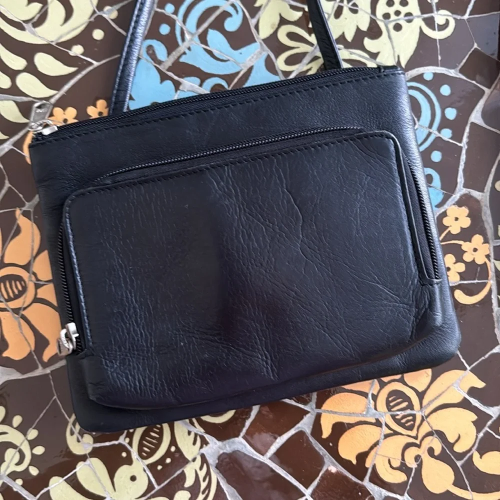 LEATHER CROSSBODY WALLET BAG